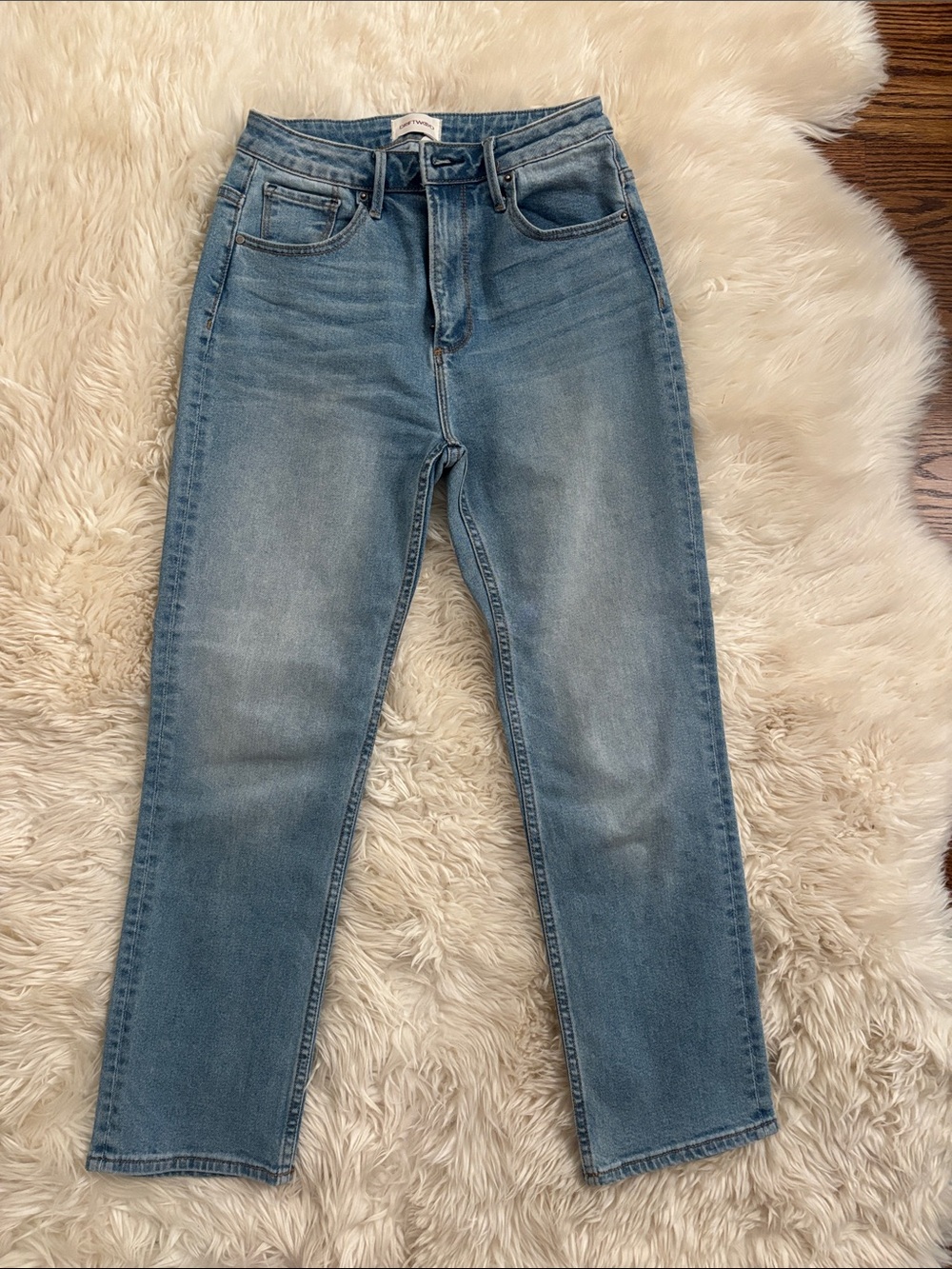 DRIFTWOOD Medium Light Blue Straight-Leg Jeans